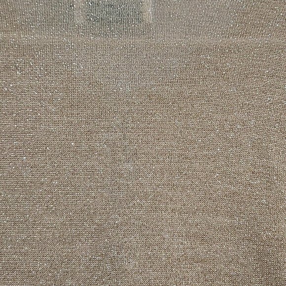 VTG Shenanigans Women's Gold Long Sleeve Button Front Sweater Cardigan Size M - Picture 9 of 14